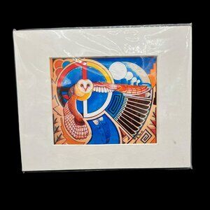 "Spirit Guide" Owl Art Native America Southwest Barn Owl Jerome Martinez Giclée